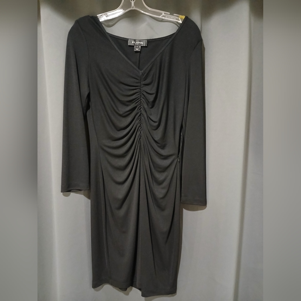 St John Black Evening Dress Size 10